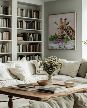 Giraffe’s Herbal Delight Poster