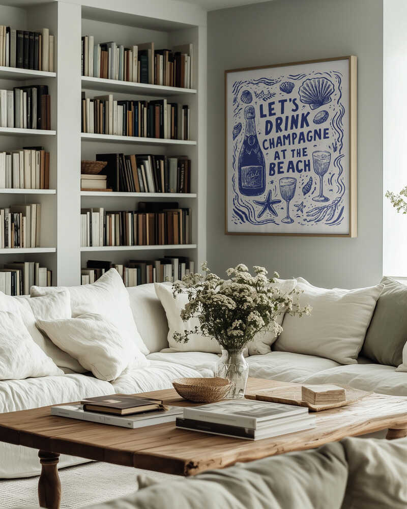 Let's Drink Champagne Poster