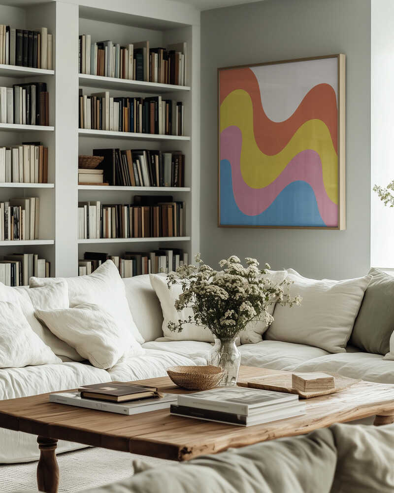 Waves of Color Poster