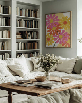 Happy Flowers Poster