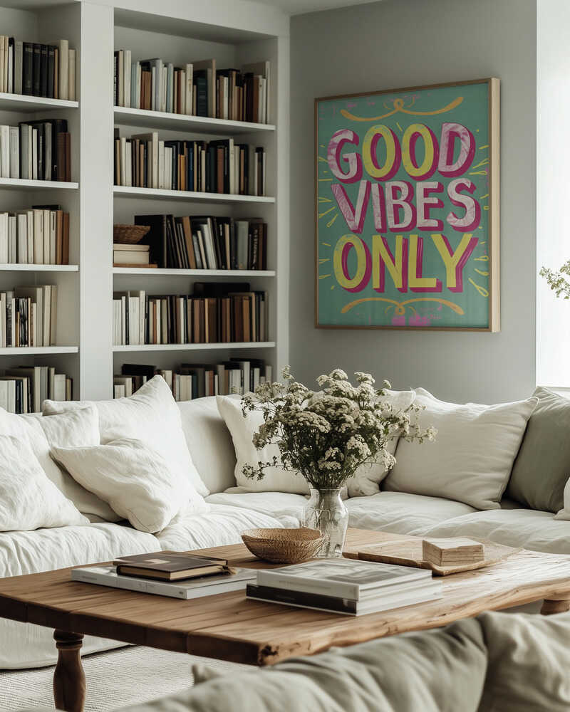 Good Vibes Only No 4 Poster