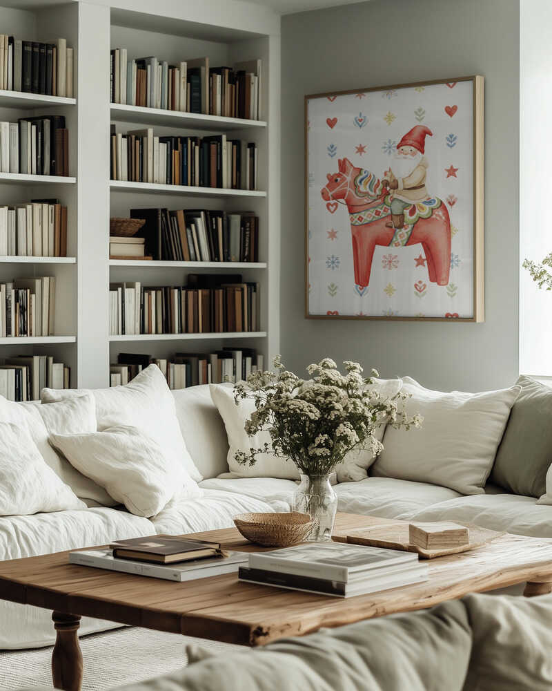 Gnome On Horse Poster