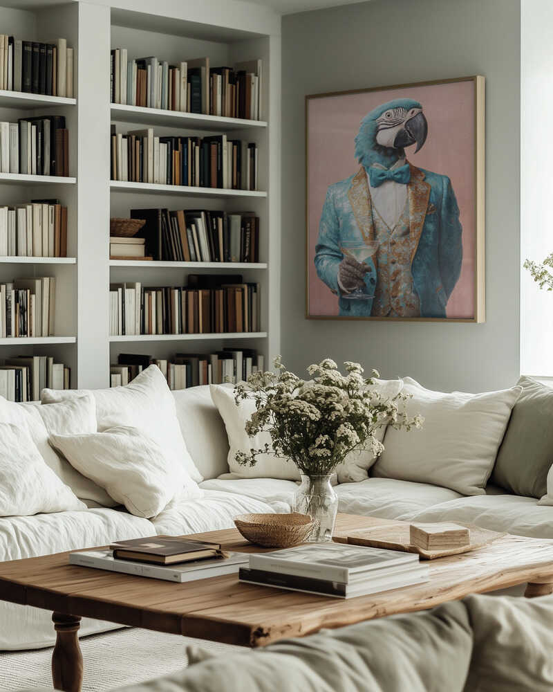 Parrot In Gala Jacket Poster