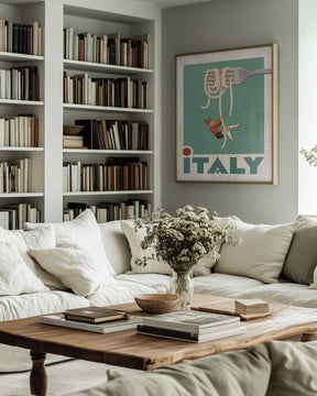 Italy Pasta Swing Poster