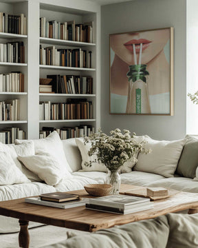 Champagne and Straws Poster