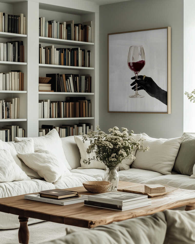 A Glass of Red Wine Poster