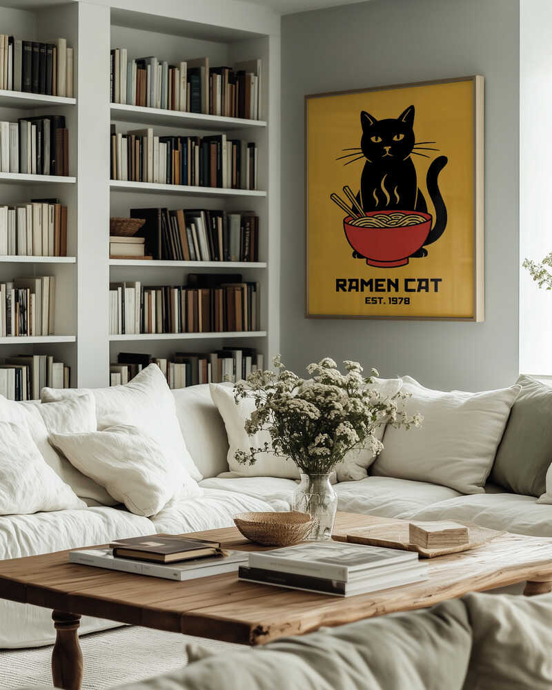 Ramen Cat No 5 Poster