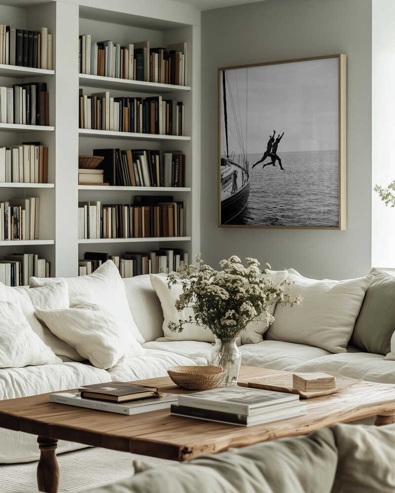 Jumping From a Boat Poster