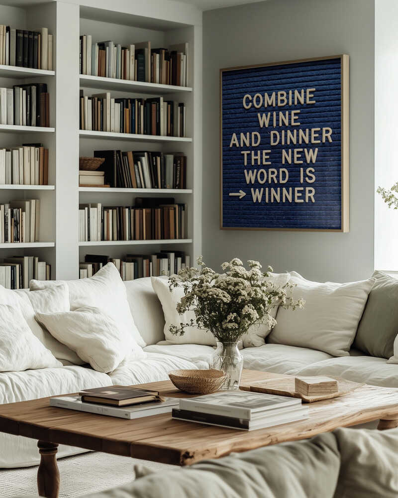 Combine Wine and Dinner Poster