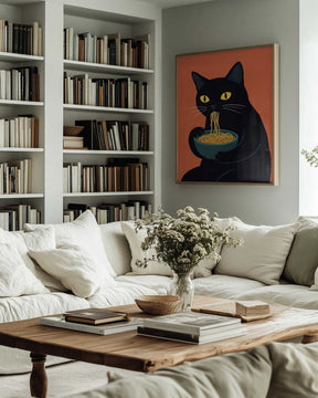 Noodle Cat No 1 Poster