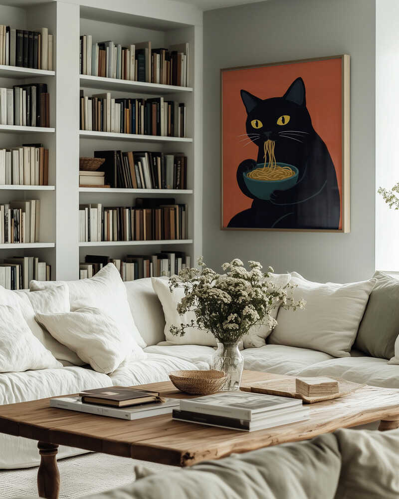Noodle Cat No 1 Poster