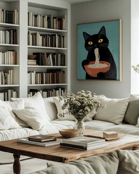 Noodle Cat No 2 Poster