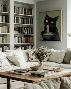 Noodle Cat No 4 Poster