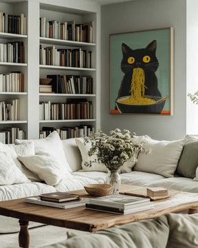 Noodle Cat No 5 Poster