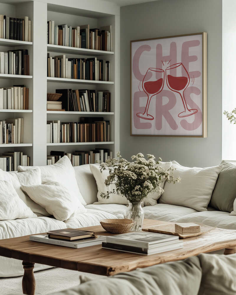 Cheers In Pink Poster