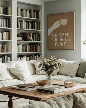 Un Café S'il Vous Plait Poster