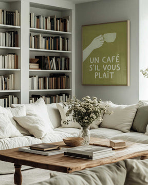 Un Café S'il Vous Plait Poster