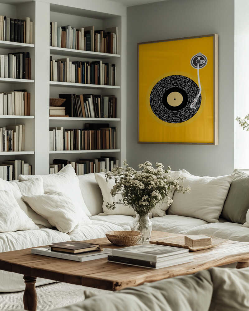 Spinning Vinyl Orange.png Poster