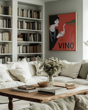 Elegant Flapper Wine Pour Poster