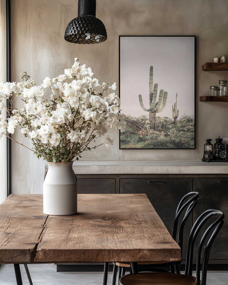 Pink Saguaro Poster