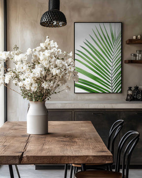 Green Palm Leaf Poster