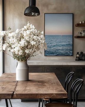 Amalfi Sunset Coast Sailing | Italy Travel Photography Poster