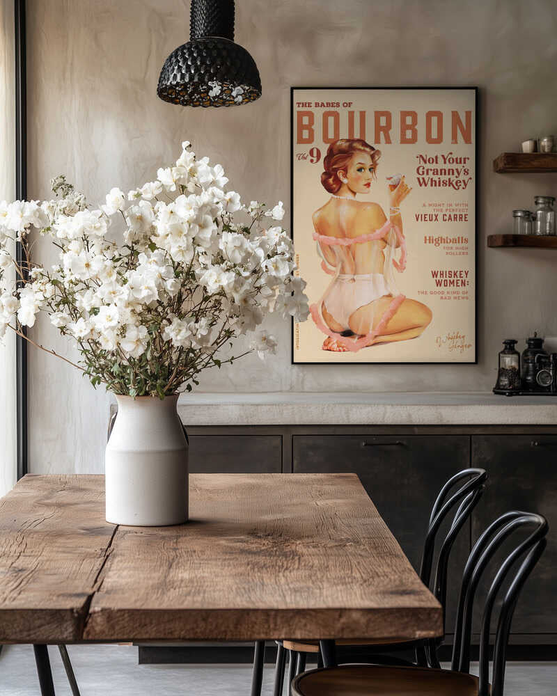 Babes of Bourbon Vol 9 Vintage Whiskey Pinup Poster