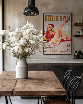 Babes of Bourbon Vol 25 Holiday Cheer Christmas Pinup Poster