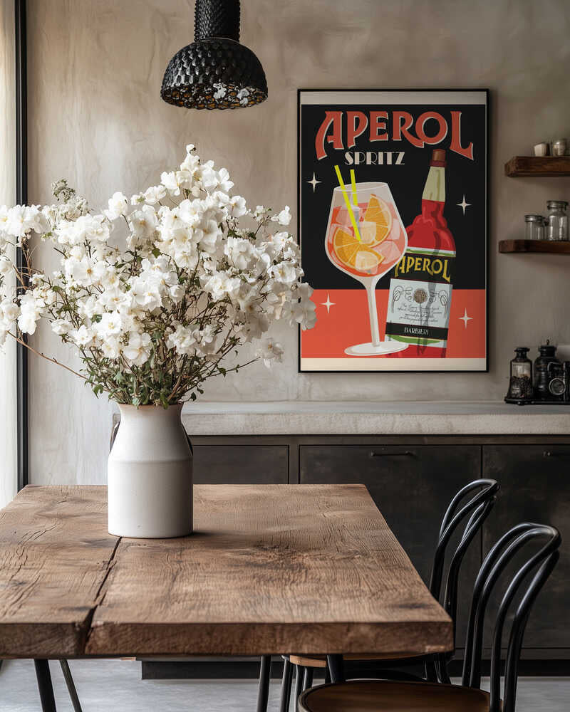 Aperol Spritz_Black Poster