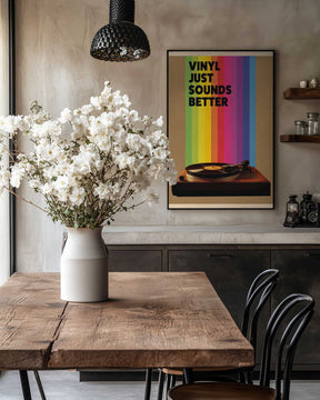Vinyl Just Sounds Better Poster
