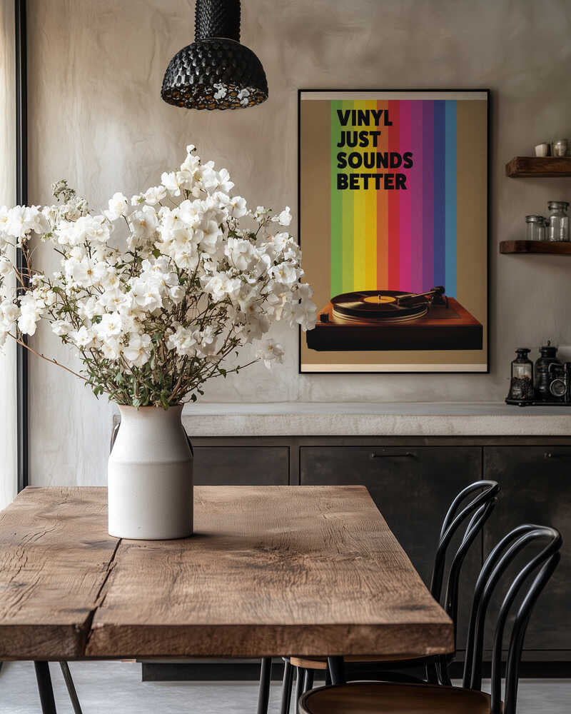 Vinyl Just Sounds Better Poster