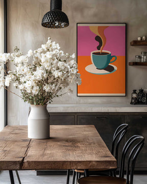 Coffee Steam Poster