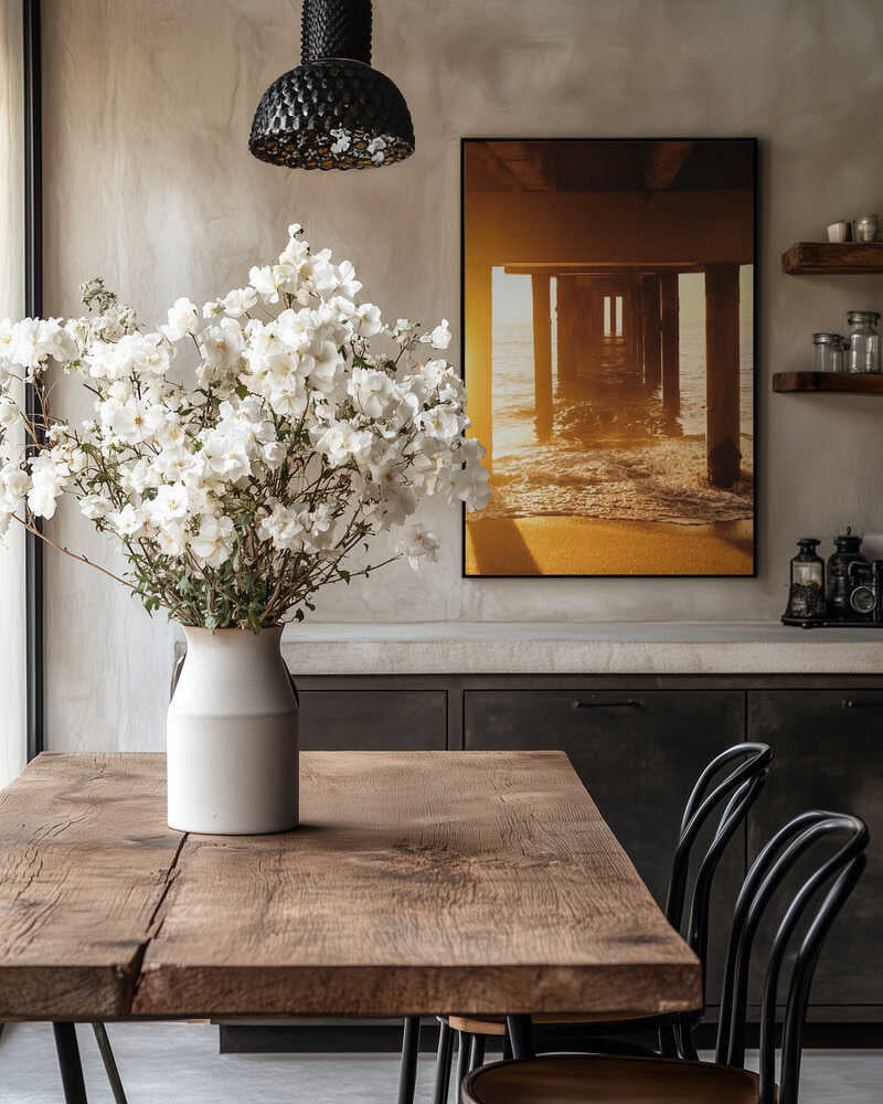 Golden Pier Pathway Poster