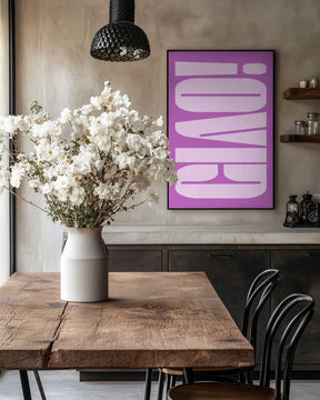 Bold Purple Typework Poster