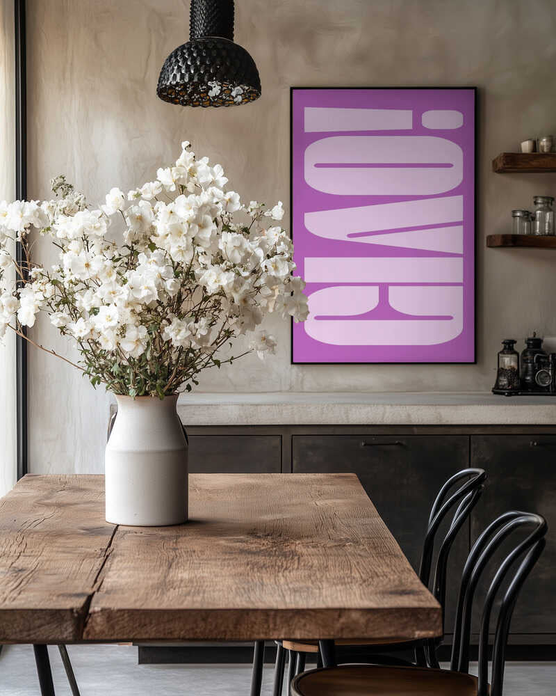 Bold Purple Typework Poster