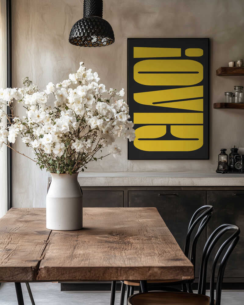 Abstract Typography Artwork Poster