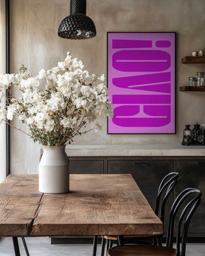 Bold Fuchsia Layers Poster
