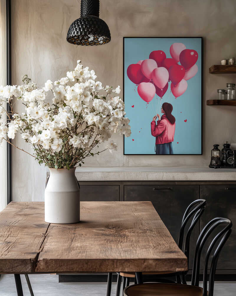 Love Balloons Flight Poster