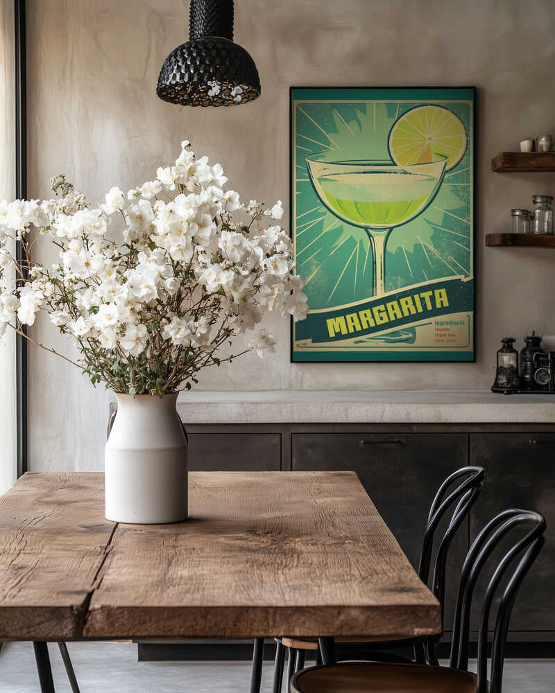 Retro Margarita Delight Poster
