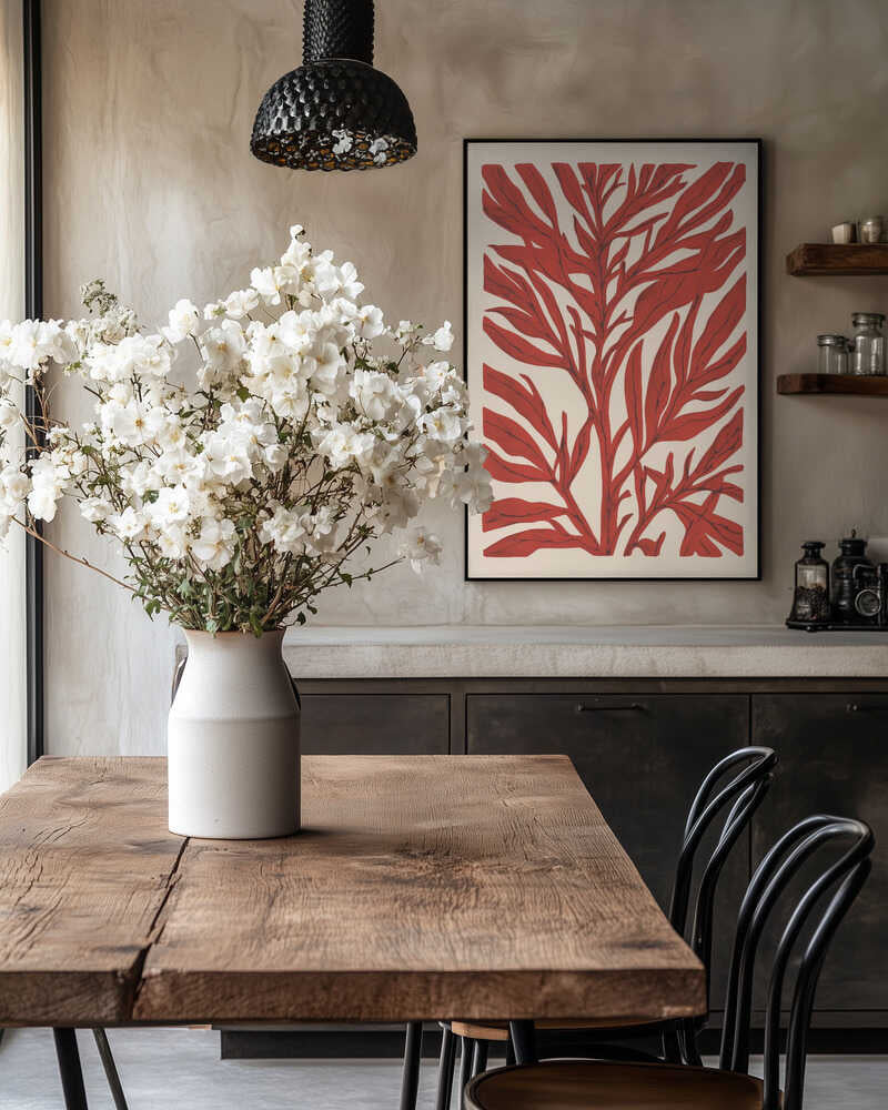 The Tree Branch with Leaves Poster