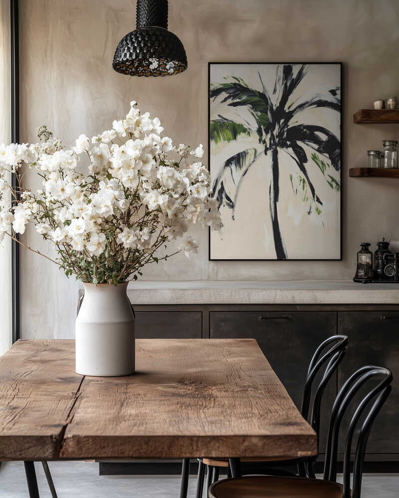 Abstract Palm Tree Poster