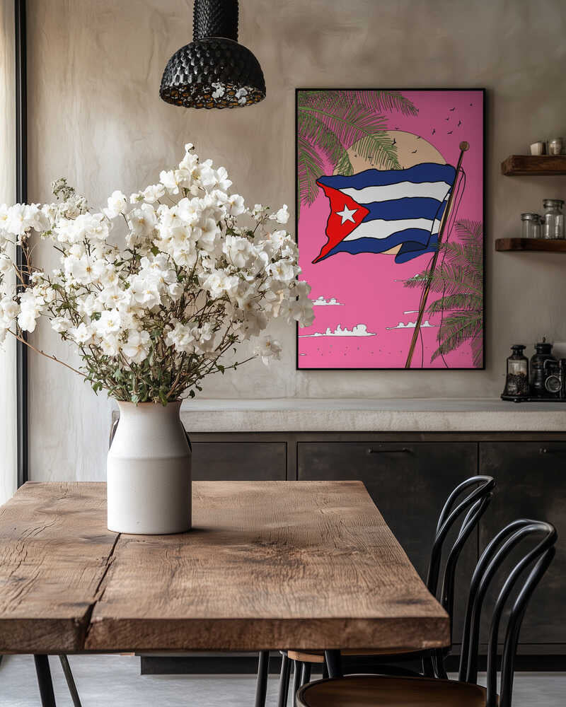 The Cuban Flag Poster
