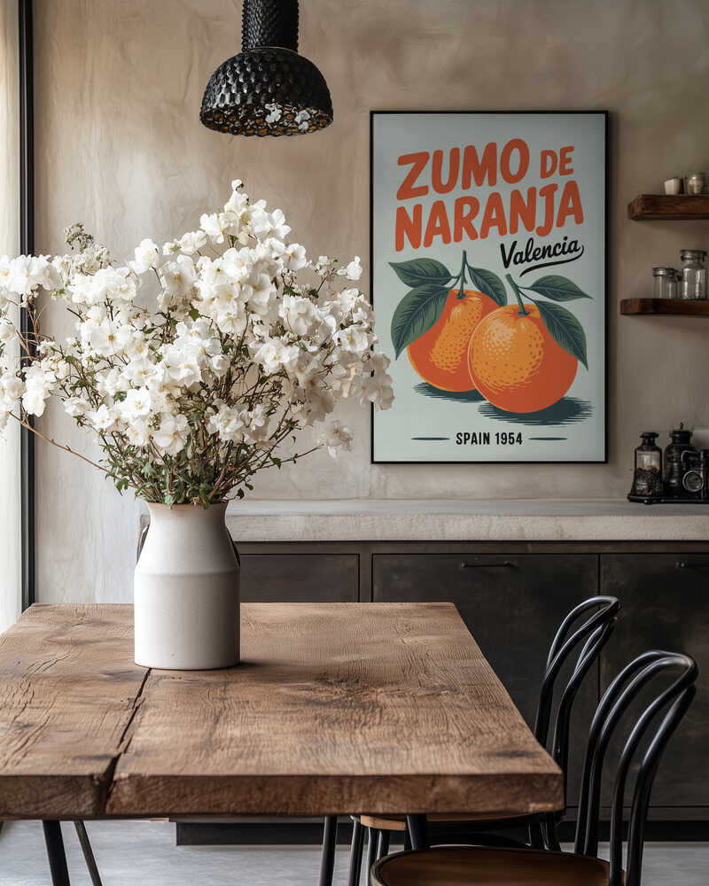 Valencia Oranges Poster