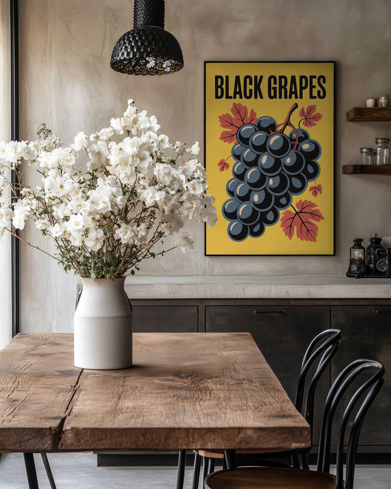 Grapes &amp; Leaves Poster