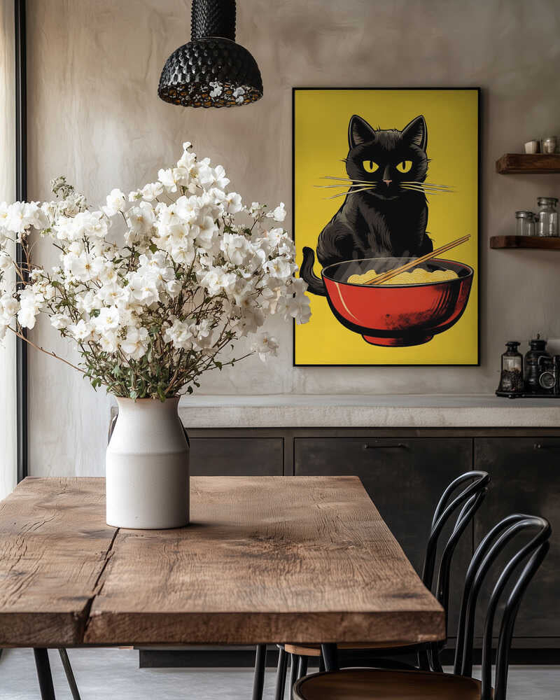 Noodle Cat No 1 Poster