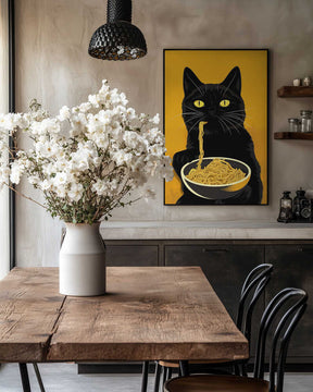 Noodle Cat No 2 Poster