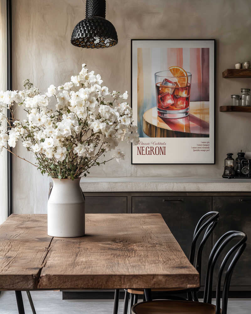 Classic Cocktails - Negroni Poster