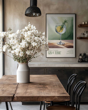 Classic Cocktails - Gin and Tonic Poster