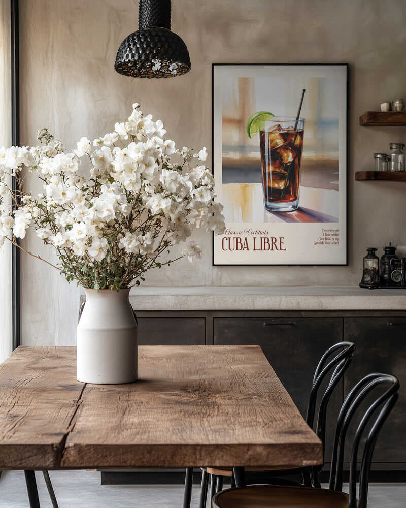 Classic Cocktails - Cuba Libre Poster
