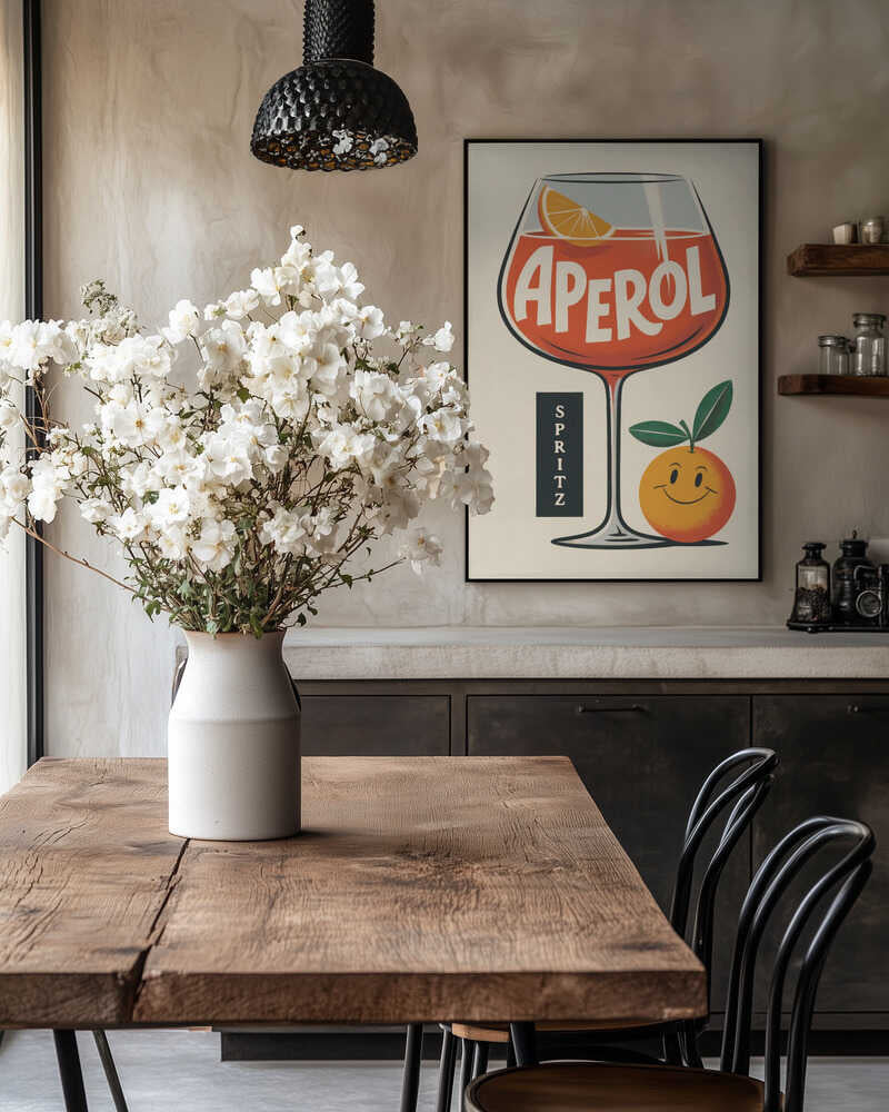 Aperol Spritz Retro Poster